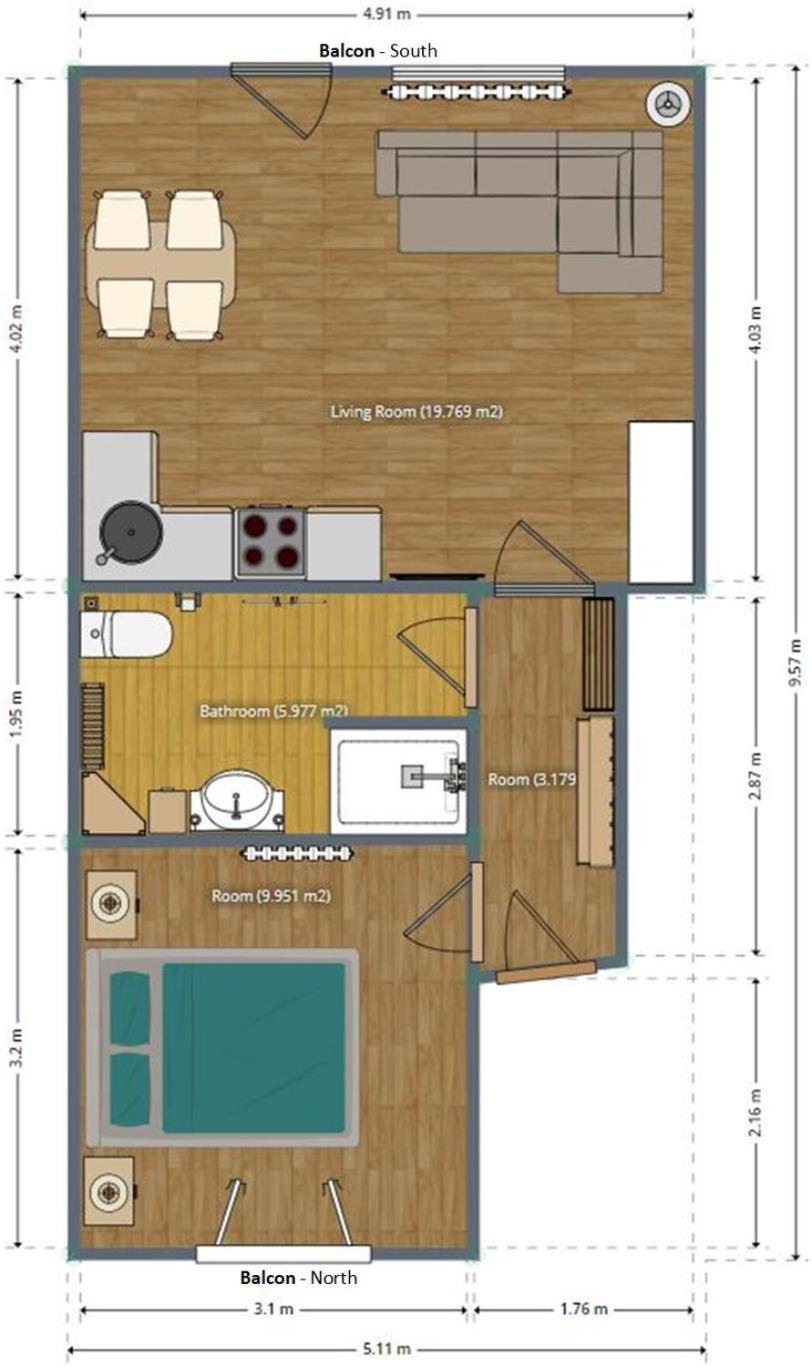 Apartament Tourist House Capricorn Bled Pokój zdjęcie